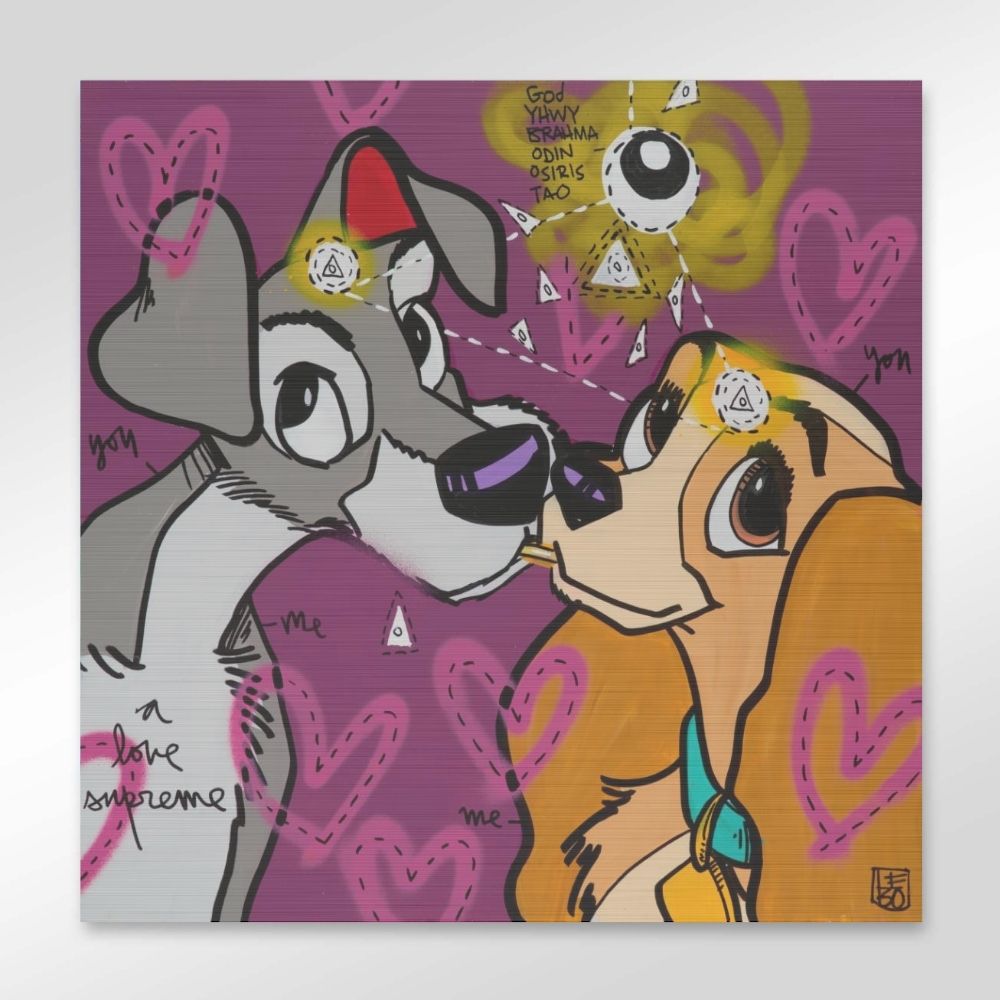 You and Me, A Love Supreme - Lebo Brushed Aluminum Artbond